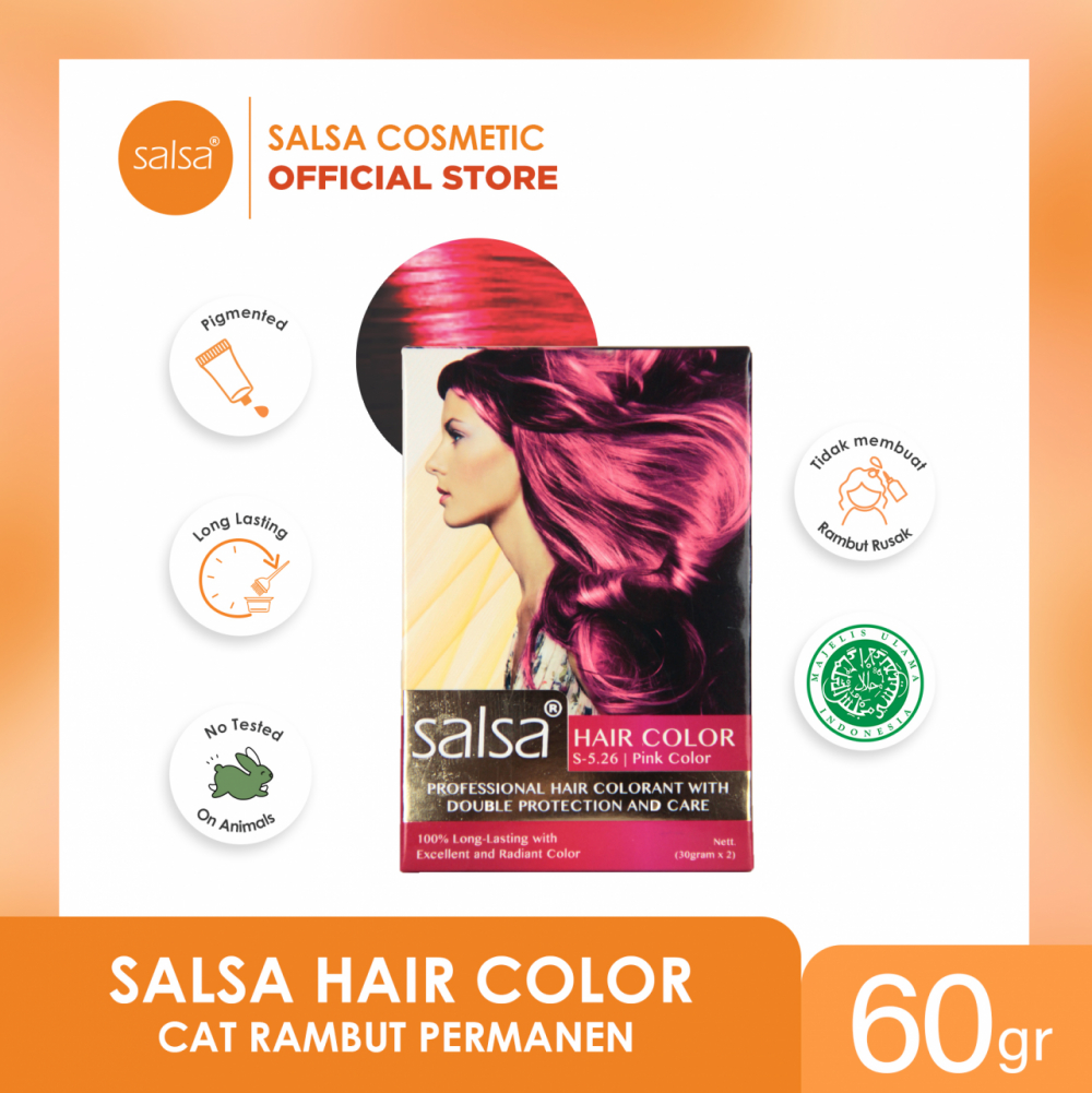 SALSA Hair Color (Pink Color) Salsa Cosmetics.